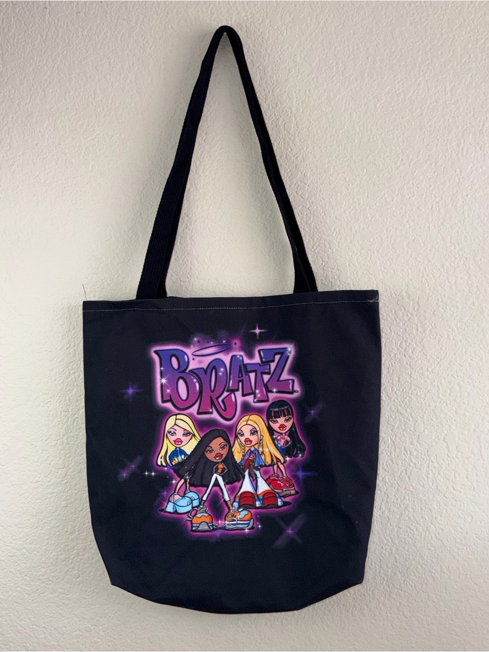 Bratz Black Airbrish Graphic Tote Bag